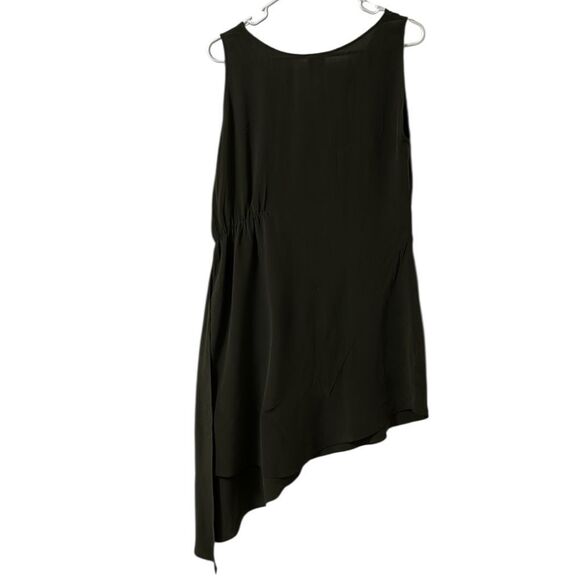 Haute Hippe Olive Green 100% Silk Tunic/Top/Dress(Size Medium) - Picture 2 of 8